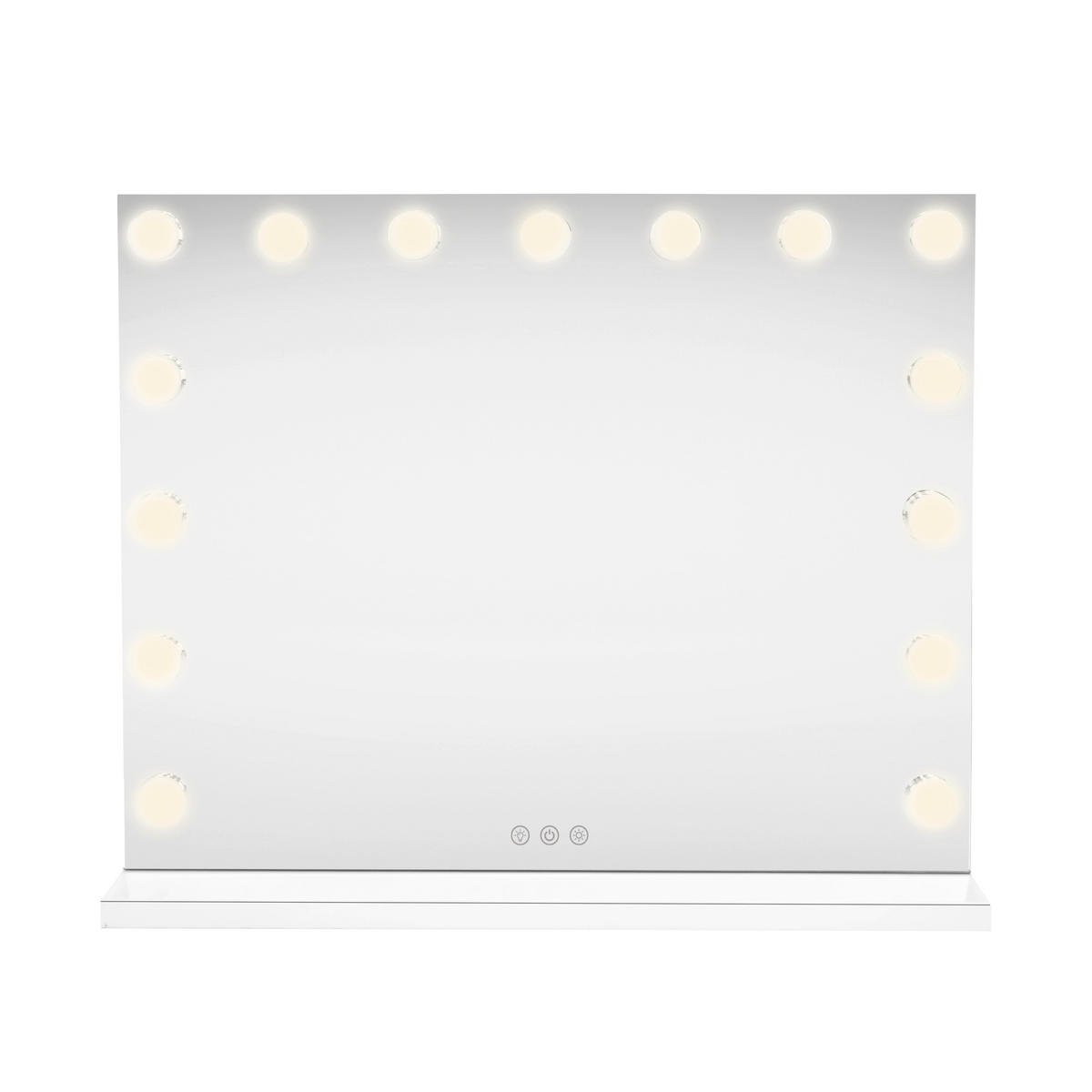 SPIEGEL LED Bluetooth - 58 x 46cm - Weiß, Glas (58/48.5/12cm)