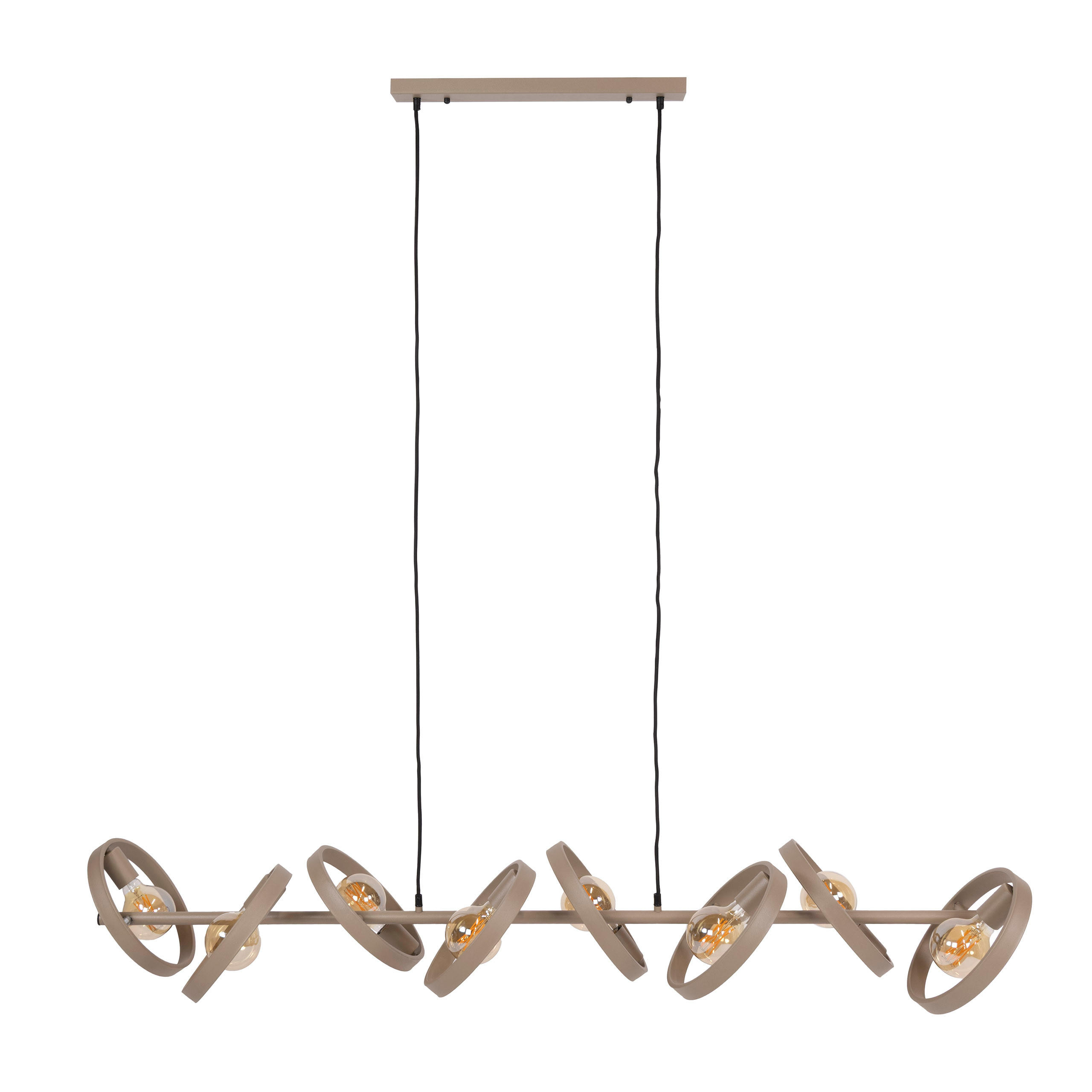 HÄNGELEUCHTE Hover 43 42/160/150 cm - Beige, Metall (42/160/150cm) - Hoyz Collection