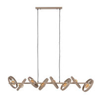 HÄNGELEUCHTE Hover 43 42/160/150 cm - Beige, Metall (42/160/150cm) - Hoyz Collection