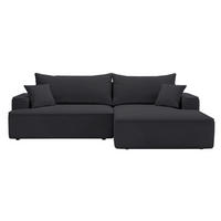 ECKSOFA California Schwarz Rechts - Schwarz, Holz/Textil (270/165cm) - Graingold