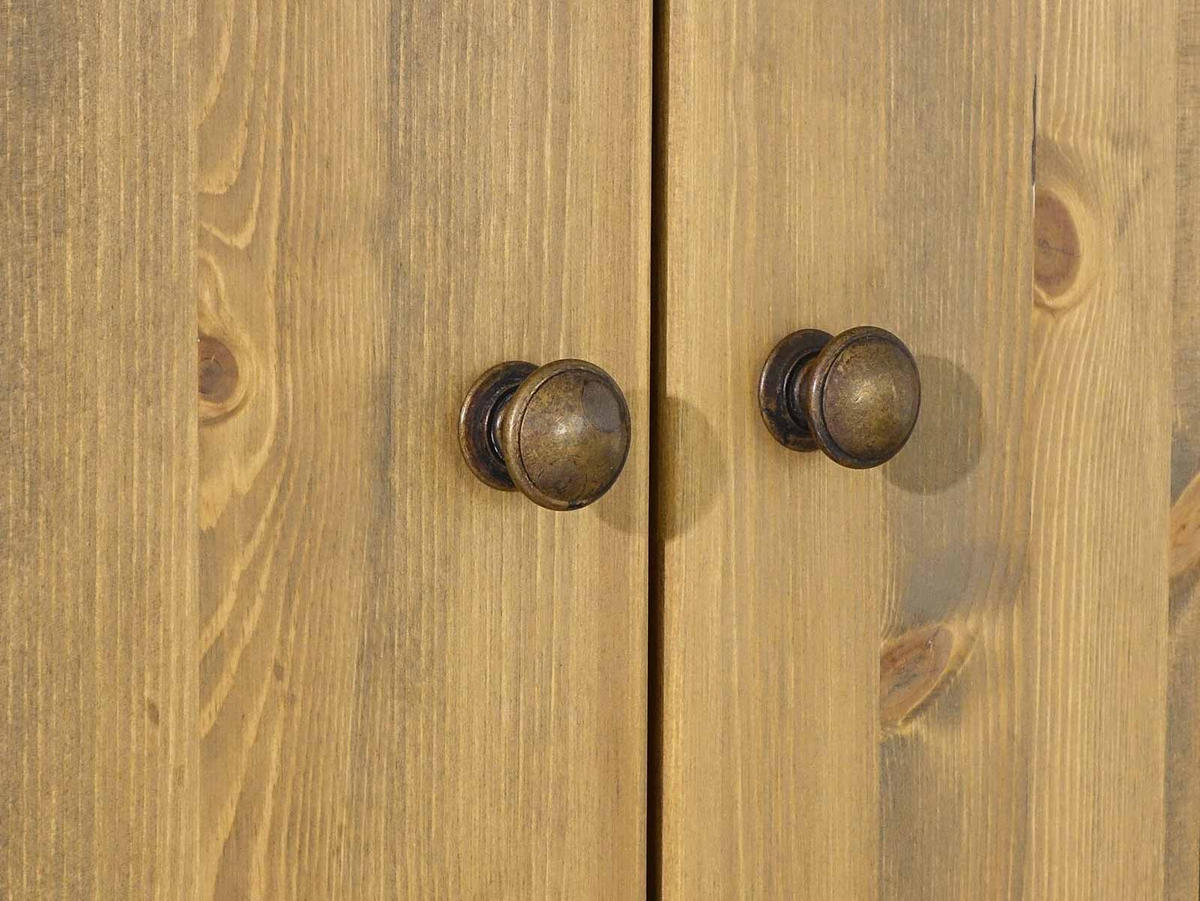 KLEIDERSCHRANK aus Massivholz Dakota - Hellbraun, Holz (105/190/60cm) - Seart