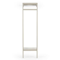 GARDEROBE aus Metall 50x40x185cm, beige - Beige, Metall (50/185/40cm) - Giga Meubel