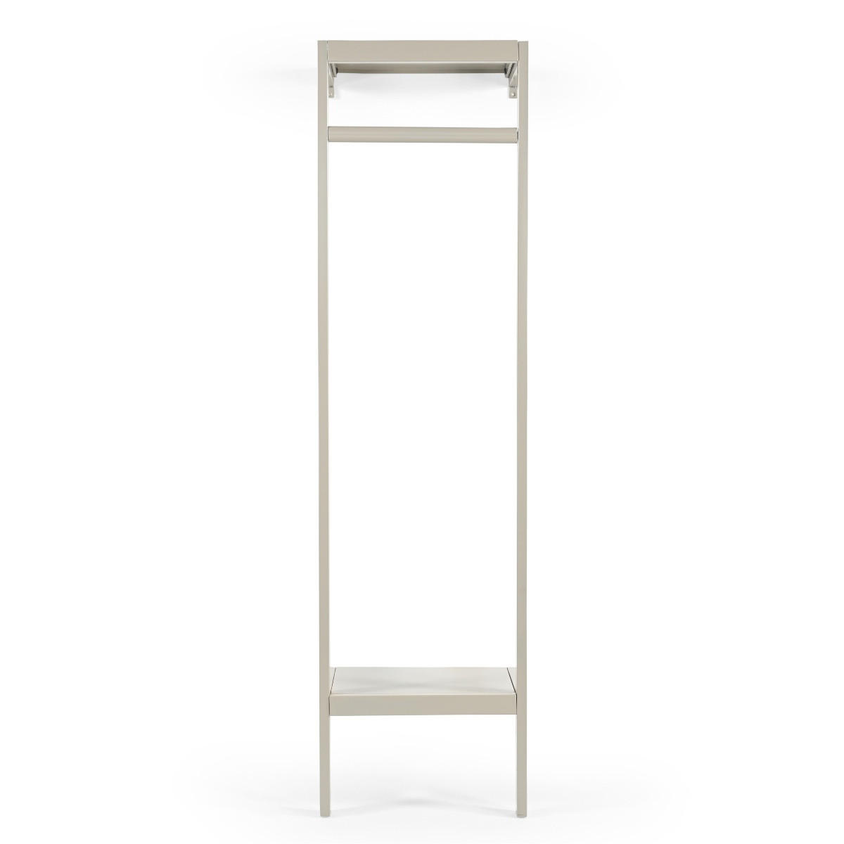 GARDEROBE aus Metall 50x40x185cm, beige - Beige, Metall (50/185/40cm) - Giga Meubel