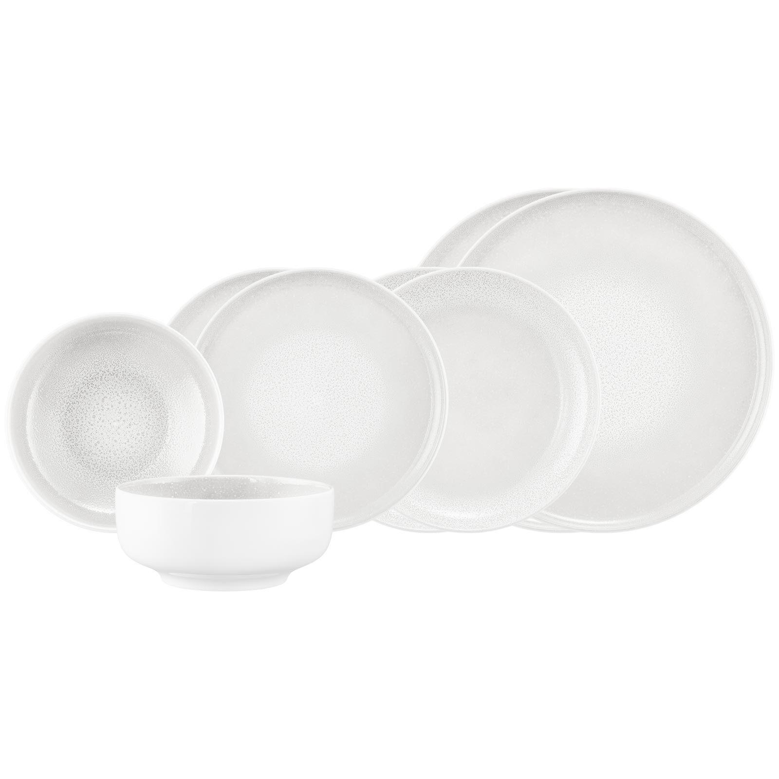 EINSTEIGER-SET Sento Home Aura white 8er Set - Weiß, Keramik (2/2/2cm) - Seltmann Weiden