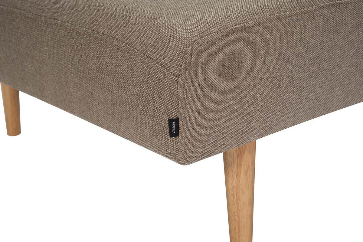 RÉCAMIERE stoff braun - Braun, Textil (200/38/80cm) - ebuy24
