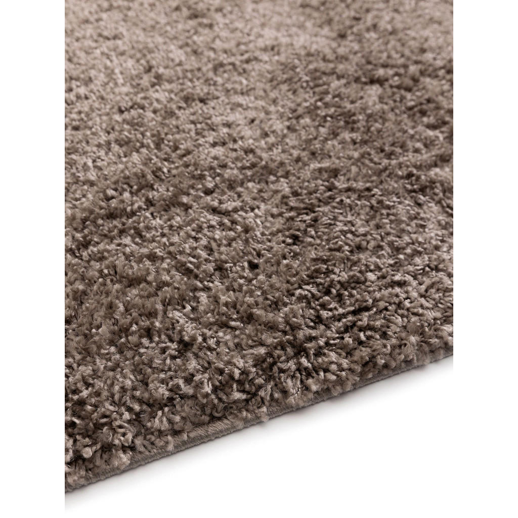 Thumbnail - benuta Hochflorteppich, Taupe, Kunststoff, Rechteckig, 60x120 cm, pflegeleicht, Teppiche & Böden, Teppiche, Hochflortepp...