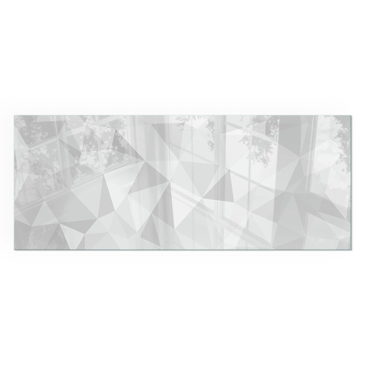 GLASPLATTE für Kamin 125x50 cm - Grau, Glas (125/50/0.4cm) - TULUP