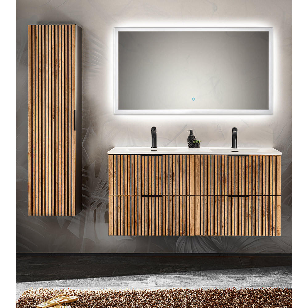 Lomado Badmöbel-Set Braun 171x200x46 cm