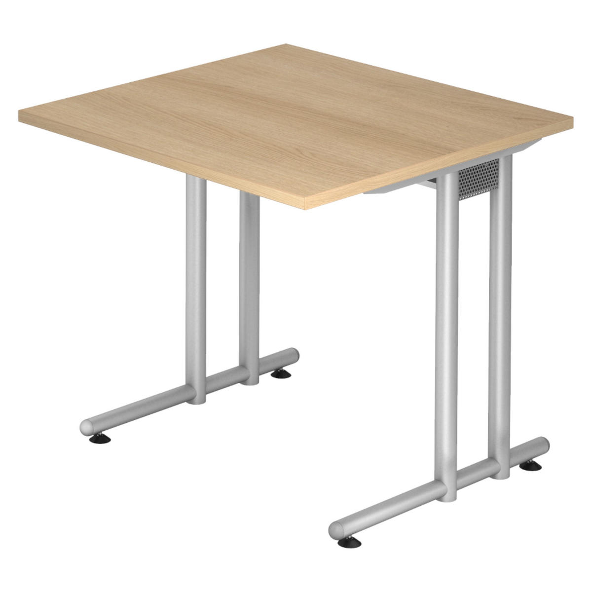 SCHREIBTISCH Serie-N 80/80/72 cm in Eichefarben - Eichefarben, Holzwerkstoff (80/80/72cm) - bümö