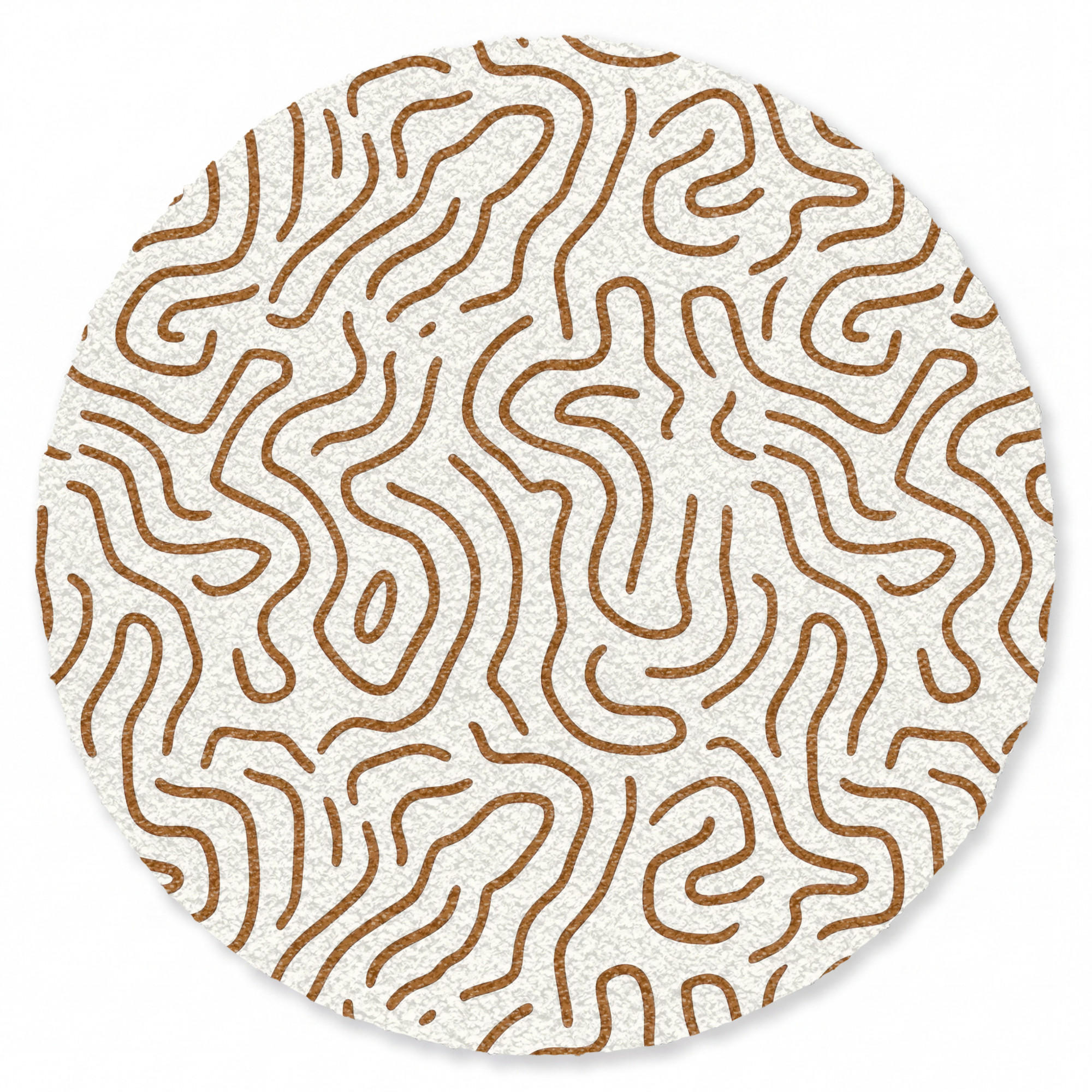 KOBERCE - Minimalistický - Vzor - Terakota - 150x150 cm - hnedá, textil/plast (150/0.4cm) - OnlyWow