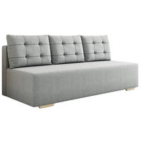 SOFA Grau REDOX Ausziehbar Ohne Armlehnen - Grau, Naturmaterialen/Textil (196/92/85cm) - Sepro Meble