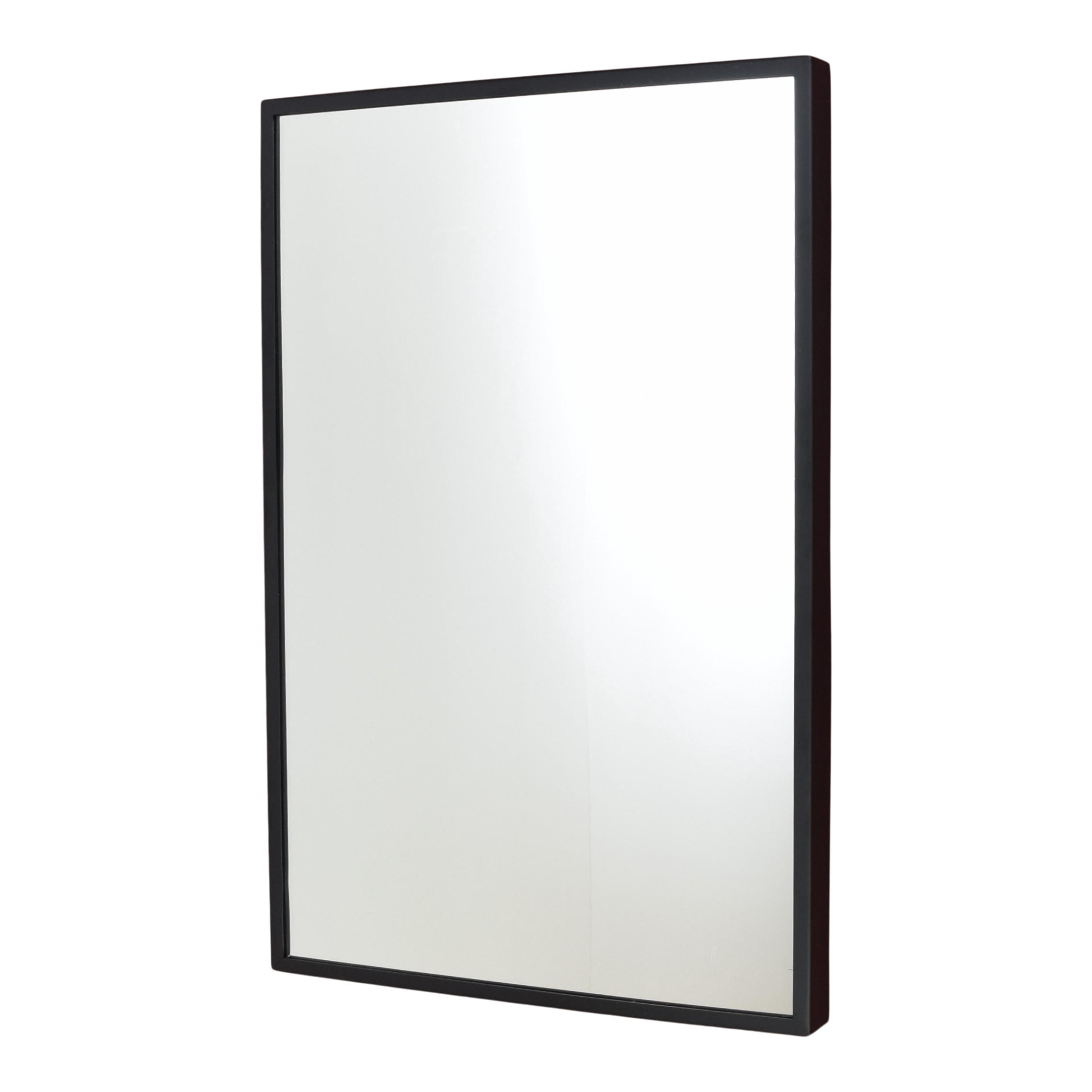 WANDSPIEGEL Orac Schwarz - Schwarz, Metall (40/60/4cm) - LOFT42
