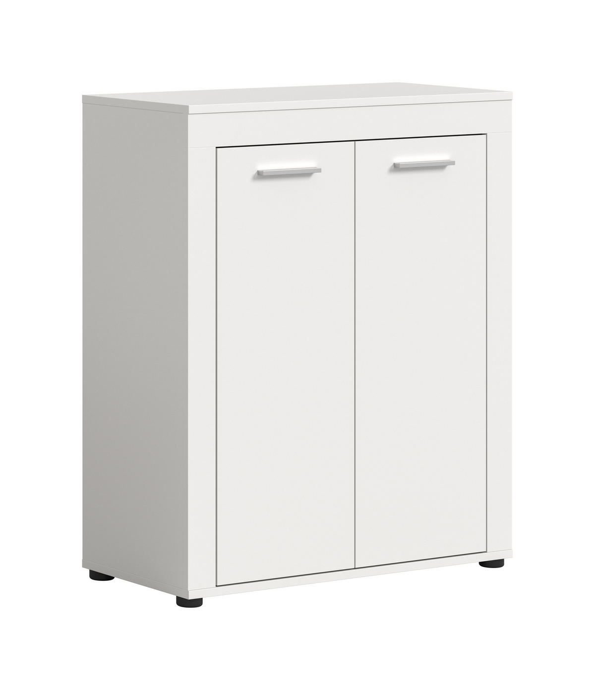 SCHUHSCHRANK JAM (B/H/T: ca. 80/95/35 cm) in weiß/weiß - Weiß, Holzwerkstoff (80/95/35cm)