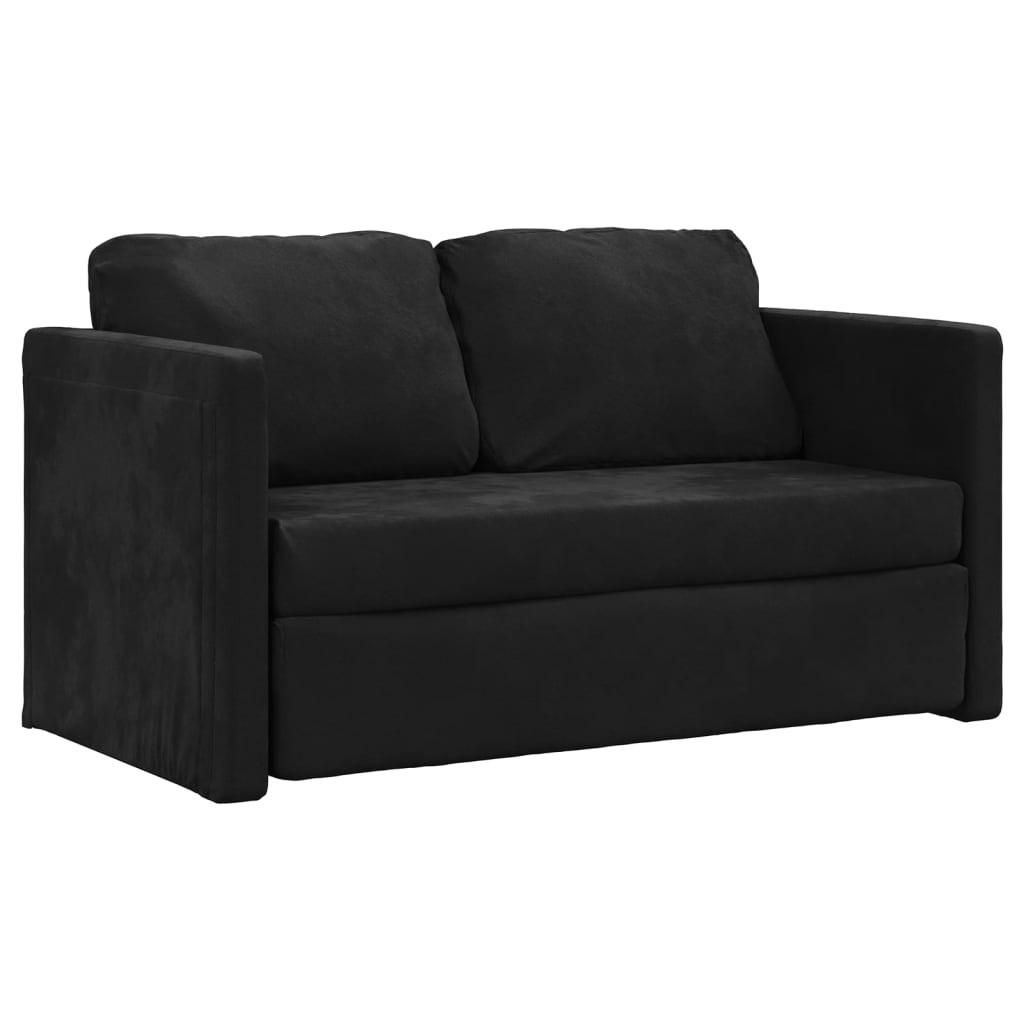 SCHLAFSOFA Brown - Schwarz, Naturmaterialien (122/70/55cm) - Nettlife