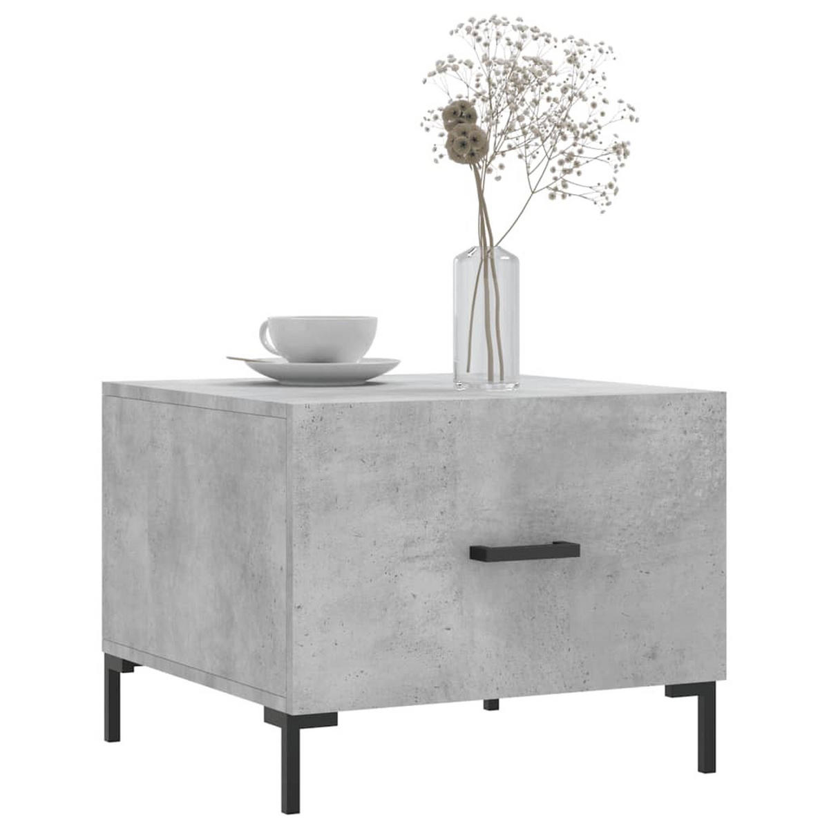 COUCHTISCH Betongrau 50x50x40 cm Holzwerkstoff - Grau, Holzwerkstoff (50/50/40cm) - furnicato