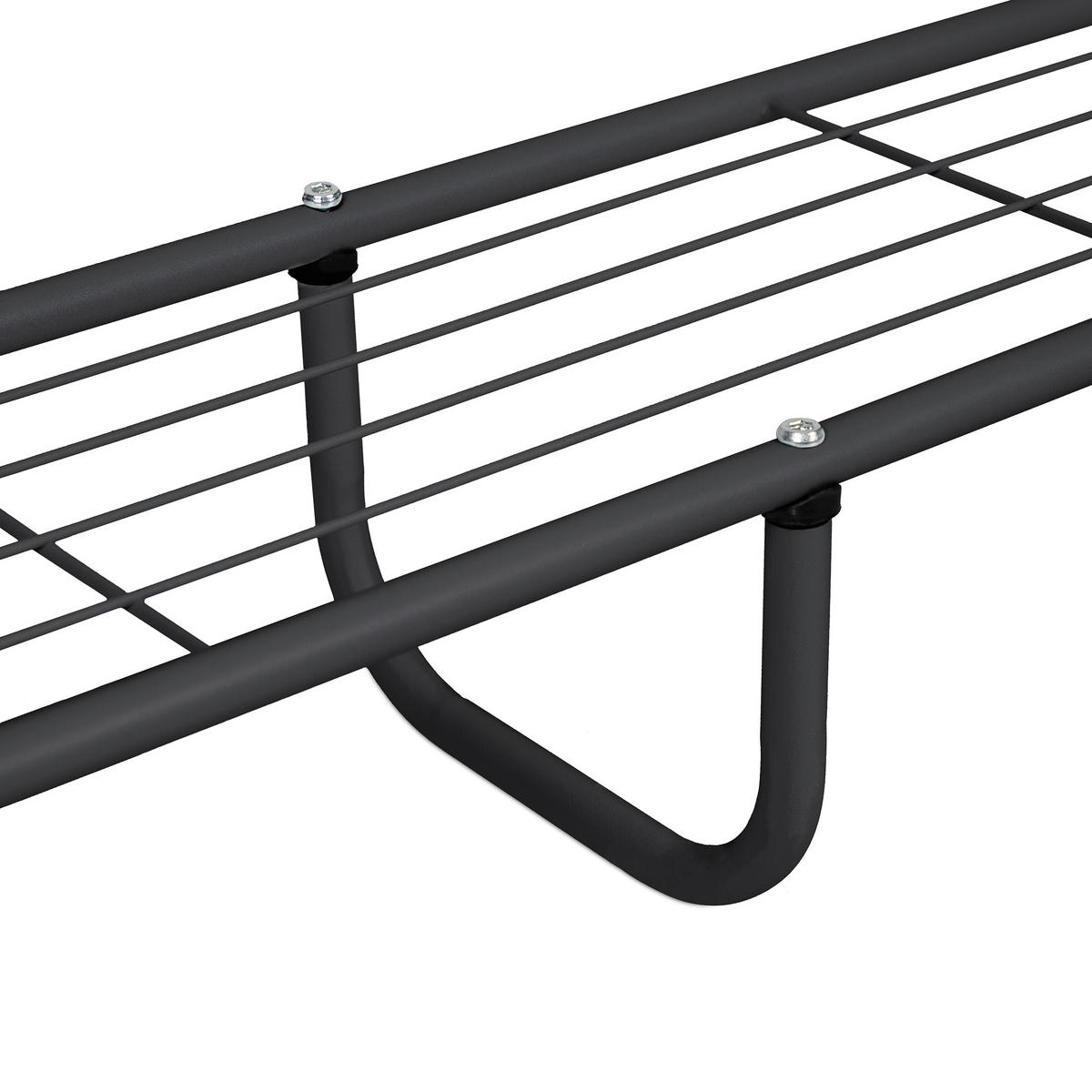 KLEIDERSTÄNDER - Schwarz, Metall (90/139/44cm) - Relaxdays