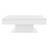 COUCHTISCH rechteckig Weiß 110/60/40 cm - Weiß, Holzwerkstoff (60/40/110cm) - ML-DESIGN