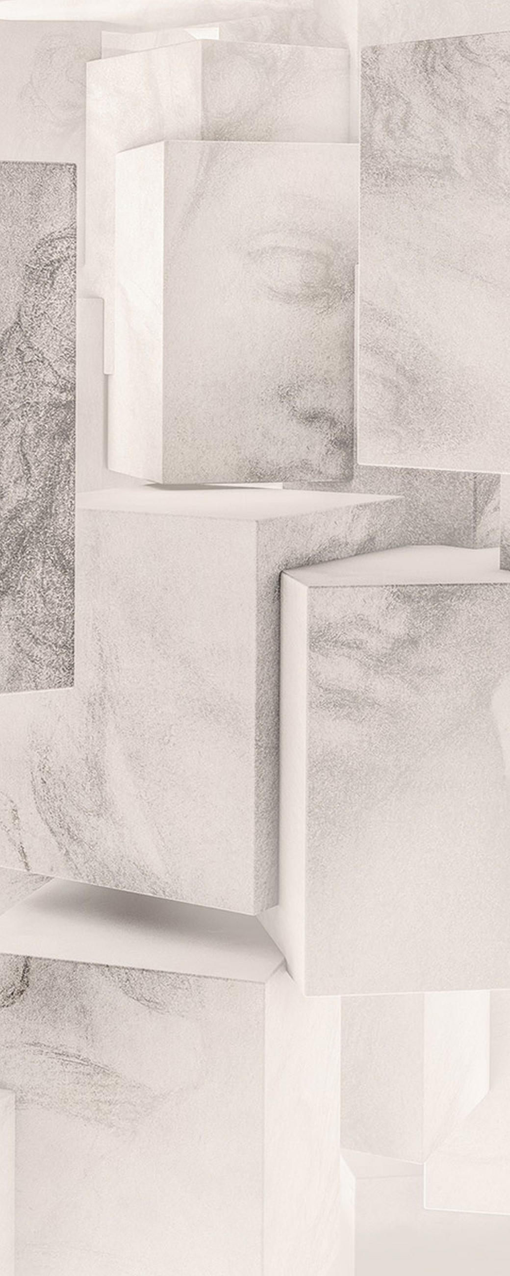 FOTOTAPETE Kleopatra-Tafel 100 x 250 cm - Grau, Papier (100/250cm) - Sanders & Sanders
