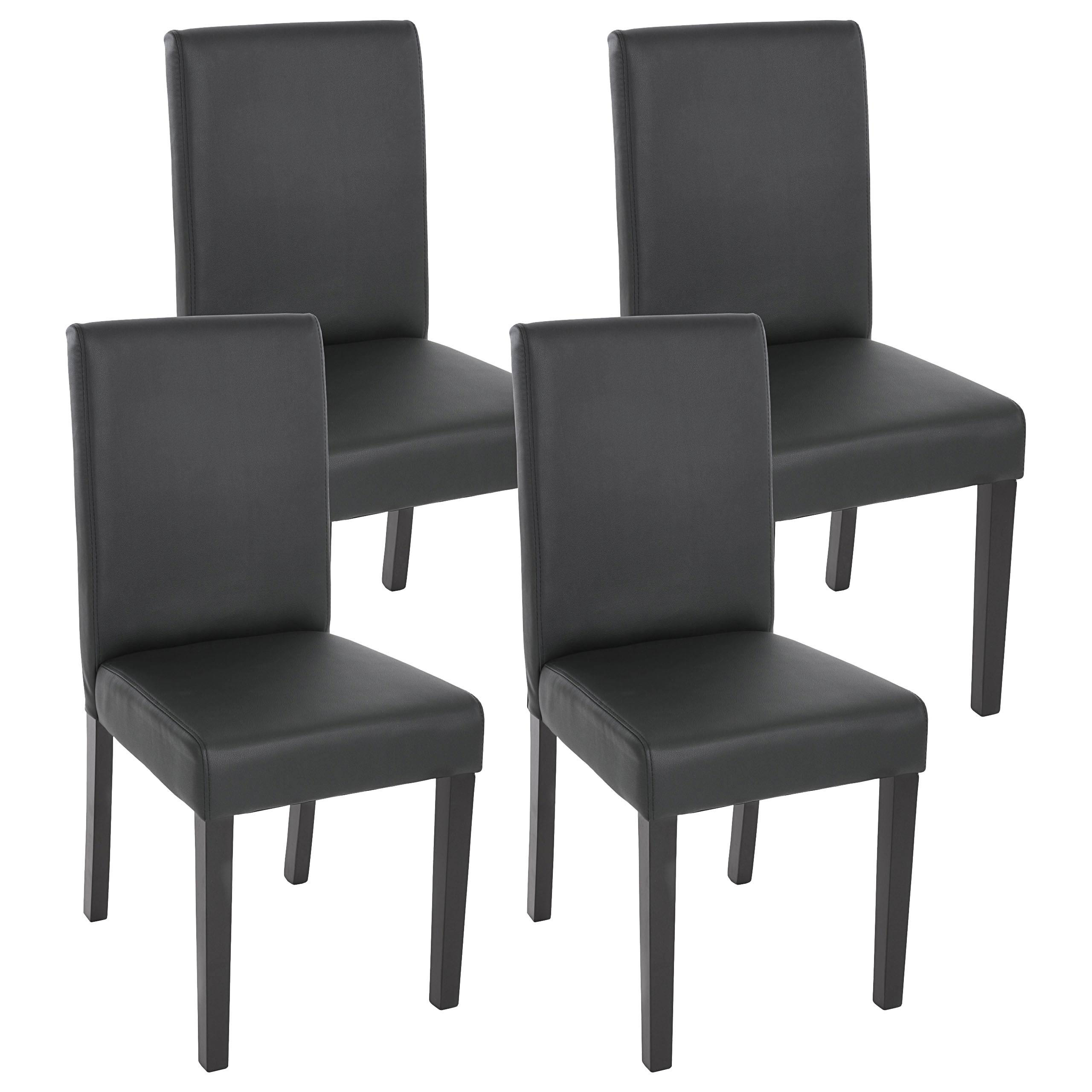 ESSZIMMERSTUHL Anthrazit 4er-Set - Anthrazit, Textil (43/90/56cm) - MCW