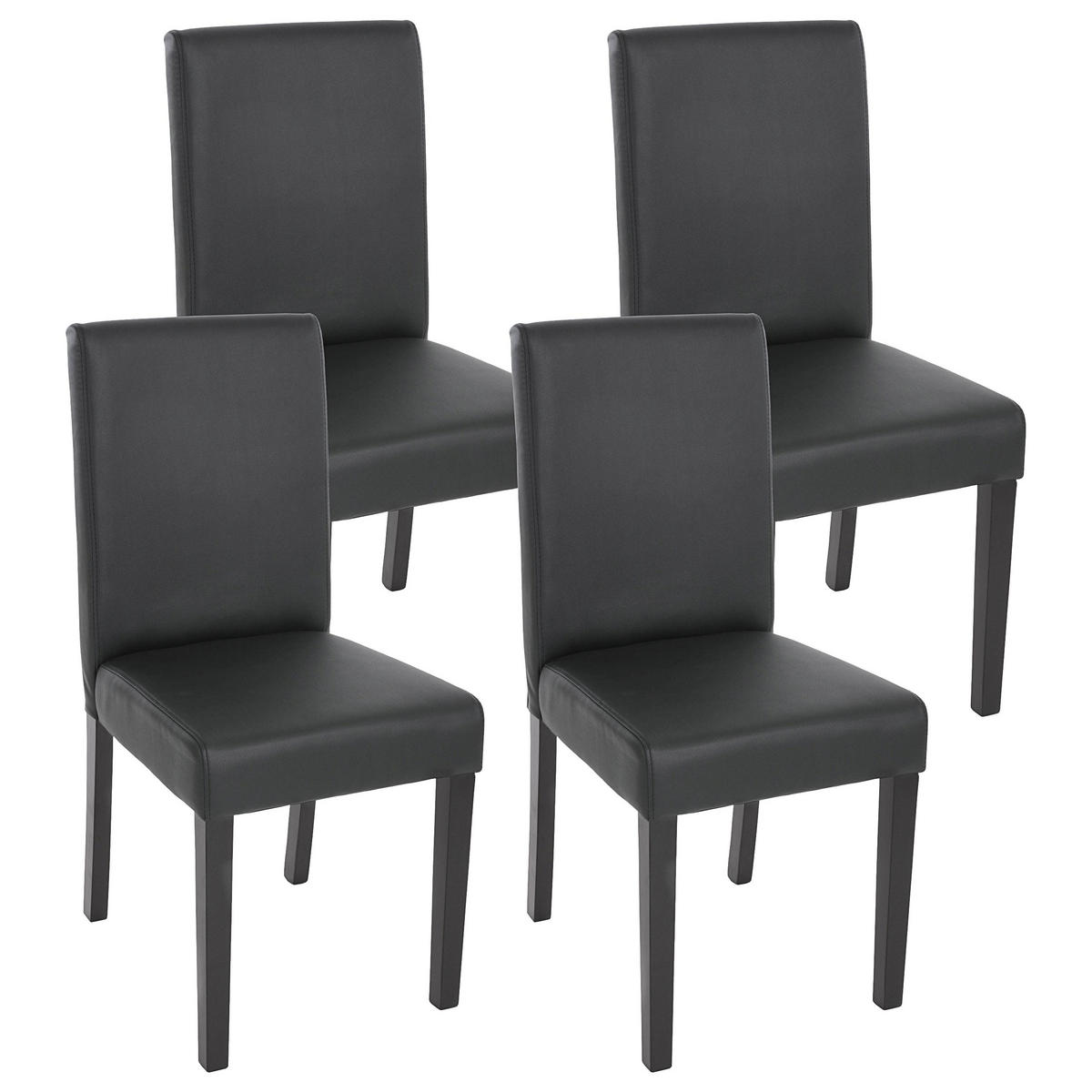 ESSZIMMERSTUHL Anthrazit 4er-Set - Anthrazit, Textil (43/90/56cm) - MCW