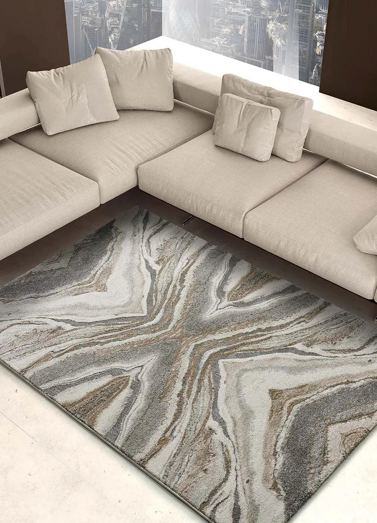 WEBTEPPICH Beige Weimar 160/230 cm - Beige, Textil (160/230cm) - Atticgo