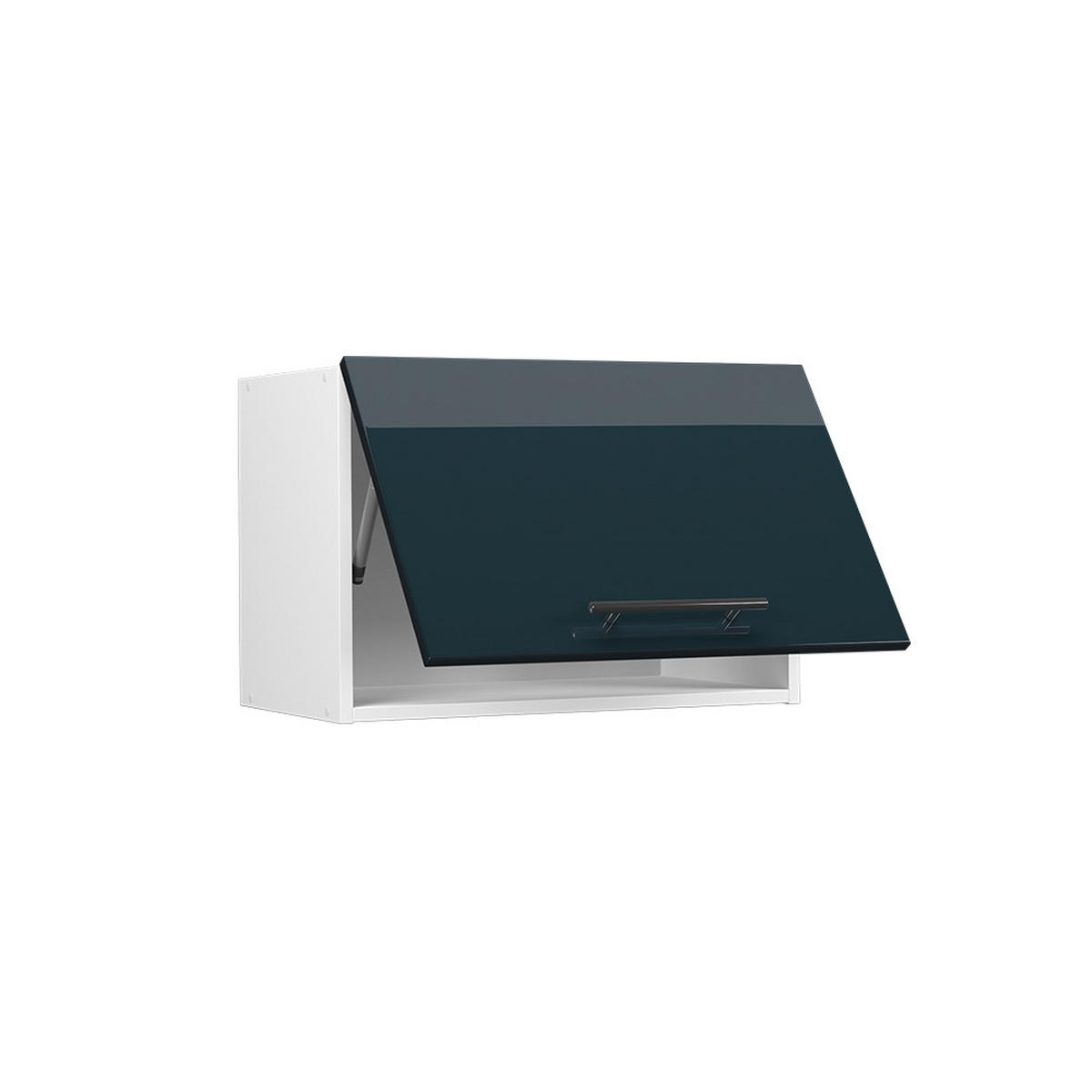 HÄNGESCHRANK Fame-Line Dunkelblau Hochglanz 60 cm Flach - Weiß/Dunkelblau, Holzwerkstoff (60/40/34.1cm) - Vicco