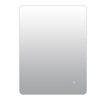 BADEZIMMERSPIEGEL rechteck silber - Silberfarben, Glas (60/80/3cm) - COSTWAY