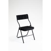 KLAPPSTUHL DE-36266 2er-Set mit gepolstertem Sitz Schwarz - Schwarz, Metall (47/80/46cm) - ComfortXL