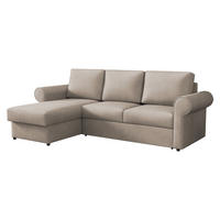 ECKSOFA Monaco - Beige/Schwarz, Holz/Textil (246/155cm) - MIRJAN24