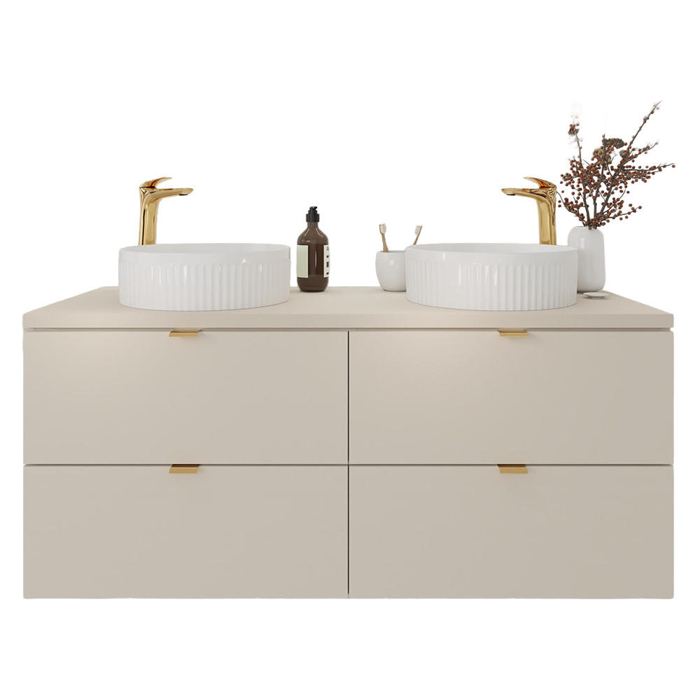 WASCHTISCH Durango-56 - Beige, Holzwerkstoff (120/65/47cm) - Lomado