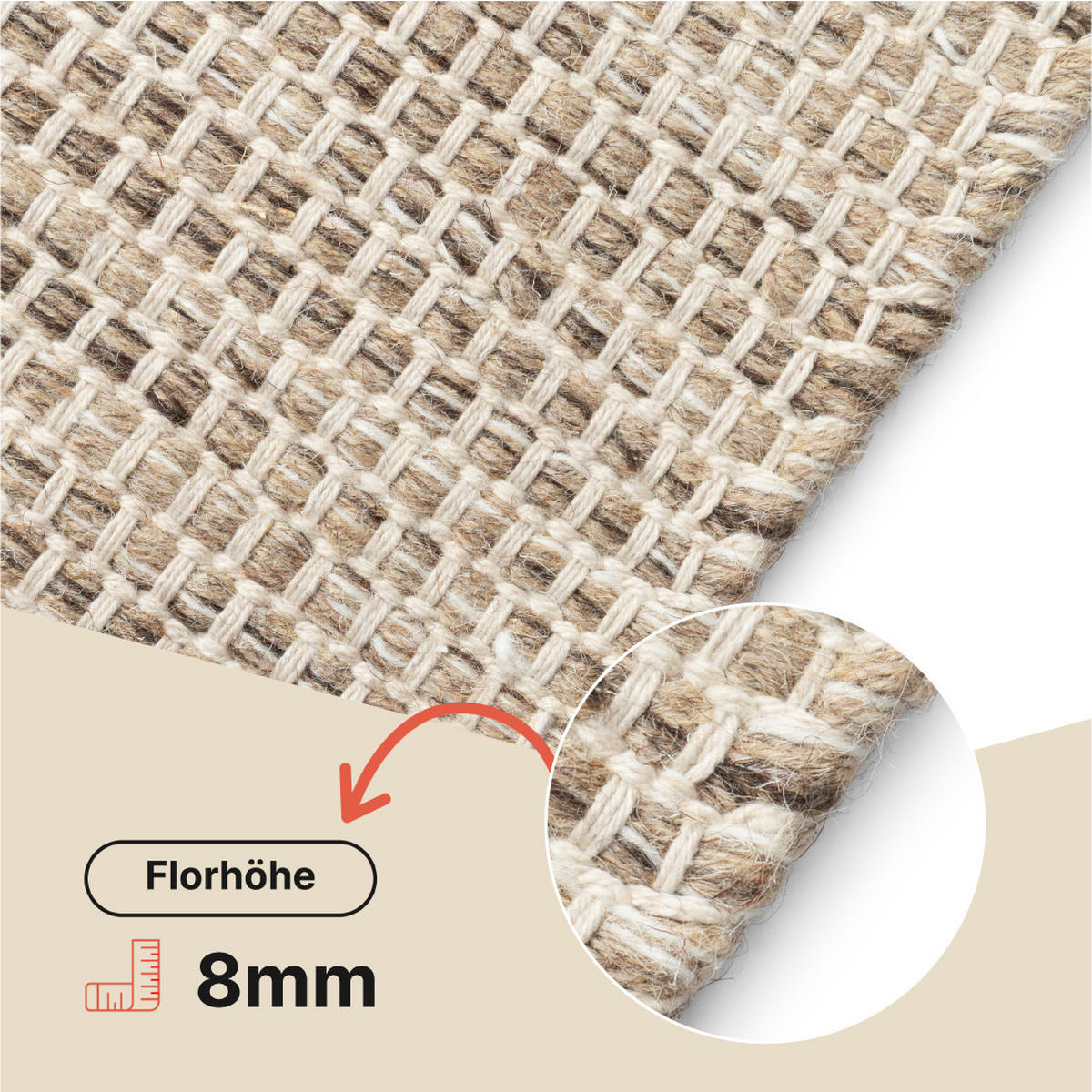 TEPPICH LONI Taupe 170/240 cm - Taupe, Textil (170/240cm) - Tapiso