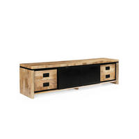 TV Board Novelle Mangoholz 200 cm / 45 cm Natur - Naturfarben, Holz (200/50/45cm) - Villa Möbel