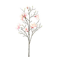 KUNSTBLUME Magnolia Rosa 58/38/86cm - Pink, Kunststoff (86cm) - PTMD Collection