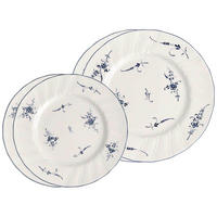 TELLER-SET Vieux Luxembourg weiß-blau 4er Set - Blau/Weiß, Keramik (2/2/2cm) - Villeroy & Boch