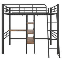 HOCHBETT Eisen 90/200 cm Schwarz - Schwarz, Metall - Raumix