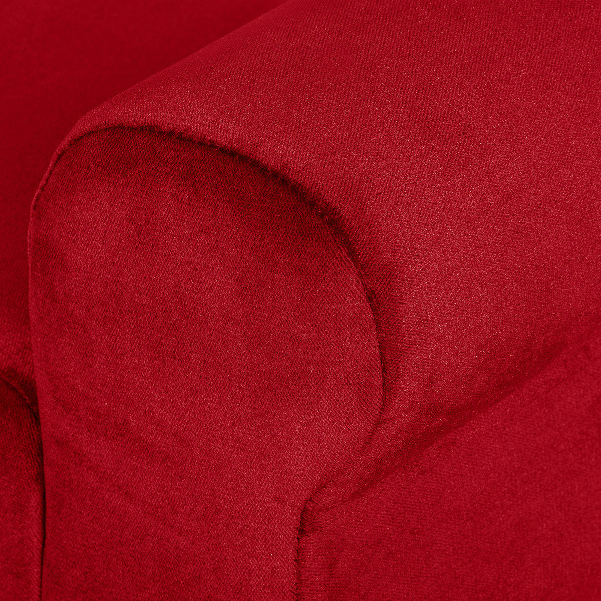 POLSTERBANK - Samt - Rot, Textil (101/51/33cm) - home24