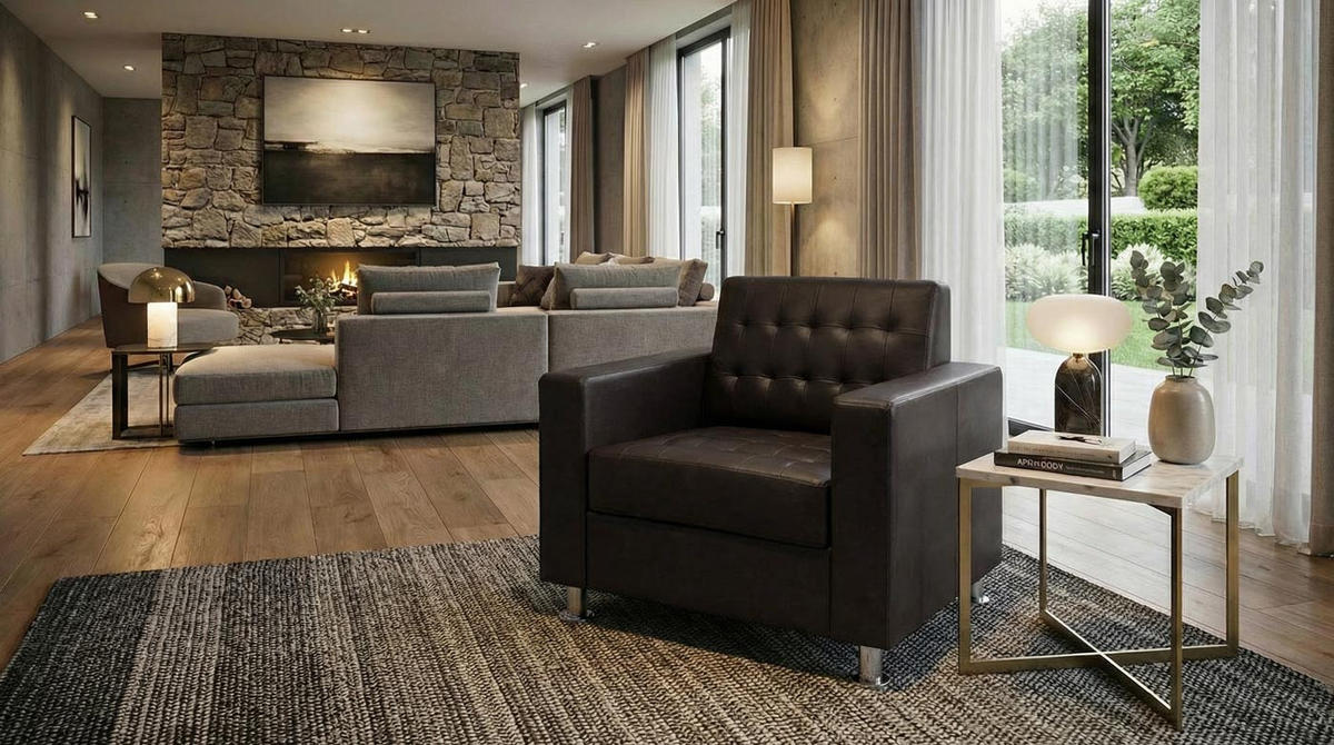 SESSEL Braun - Braun, Textil (89/82/75cm) - MCW