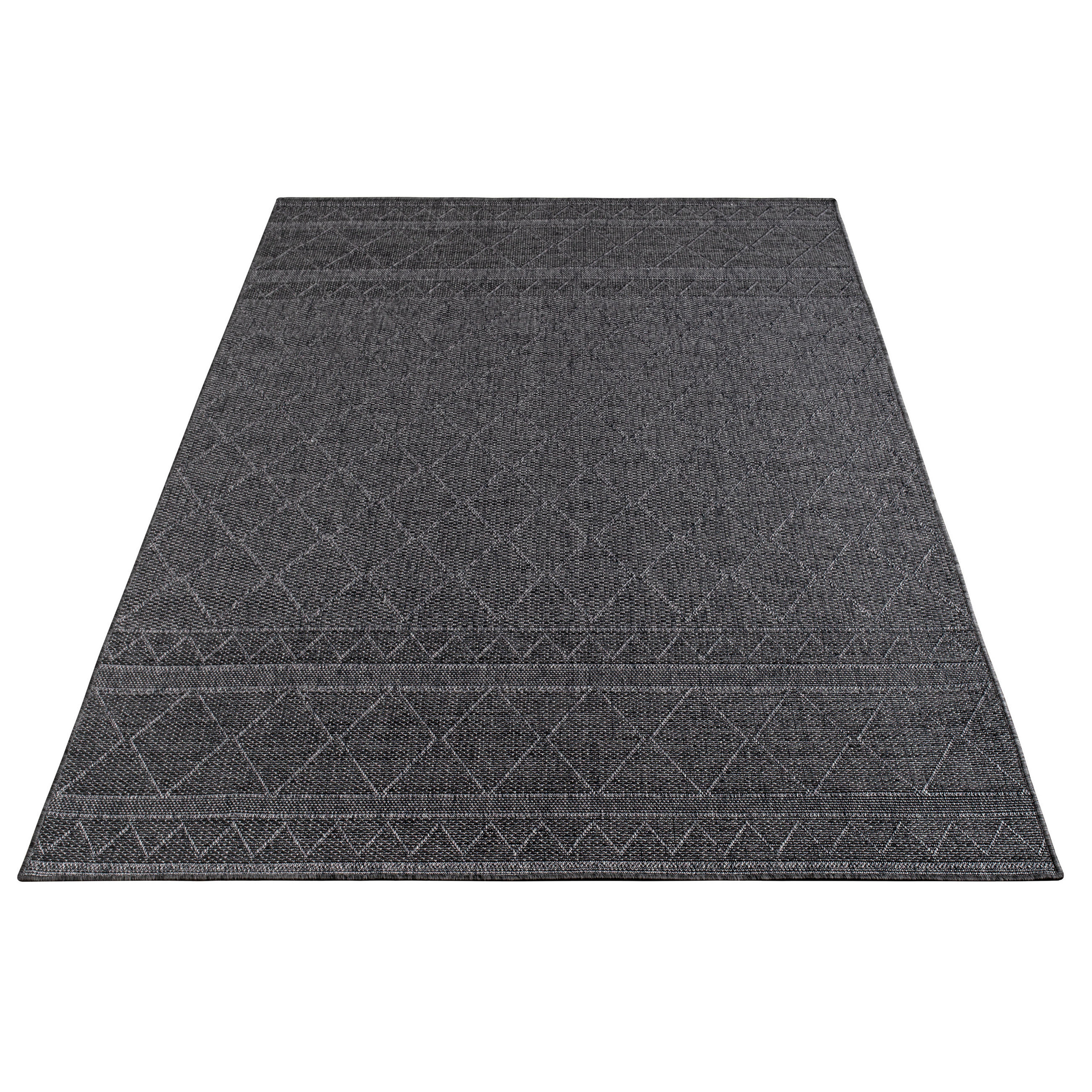 OUTDOORTEPPICH 150/150 cm Vermont 191 - Anthrazit, Textil (150/150cm) - Paco Home