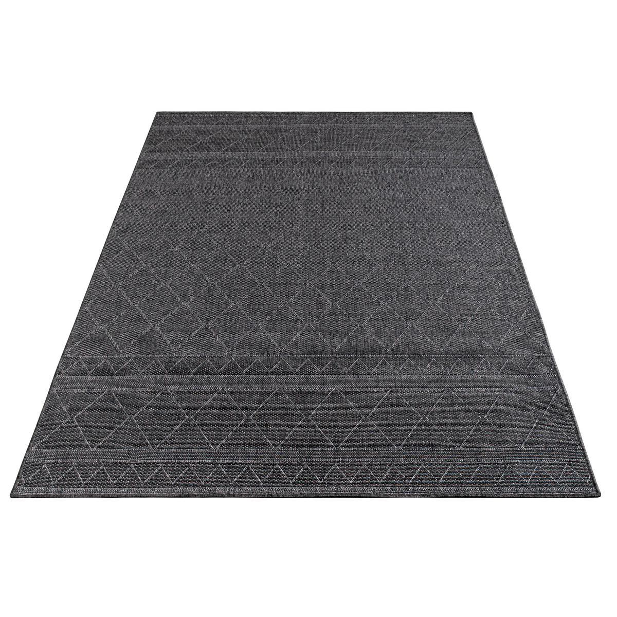 OUTDOORTEPPICH 150/150 cm Vermont 191 - Anthrazit, Textil (150/150cm) - Paco Home
