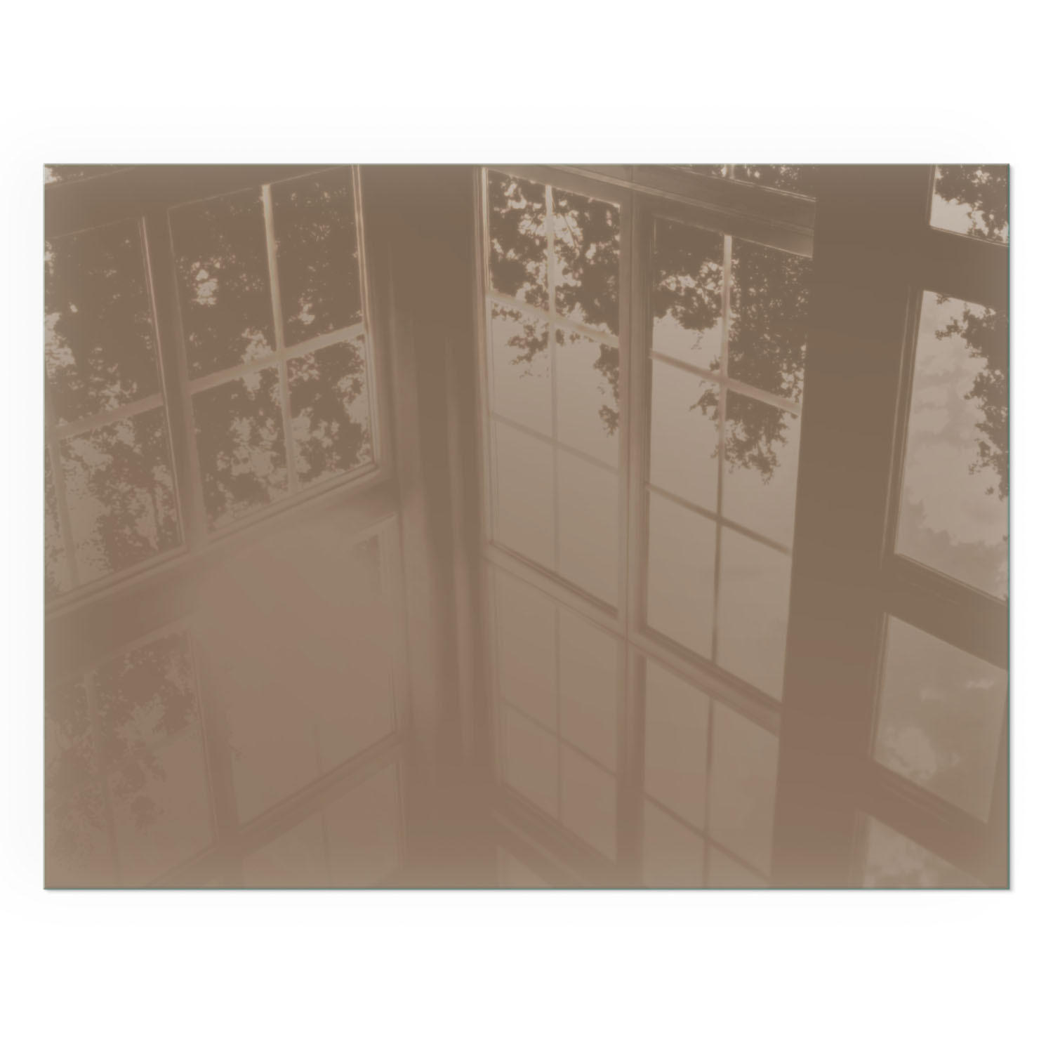 GLASPLATTE für Kamin 80x60 cm - Braun, Glas (80/60/0.4cm) - TULUP