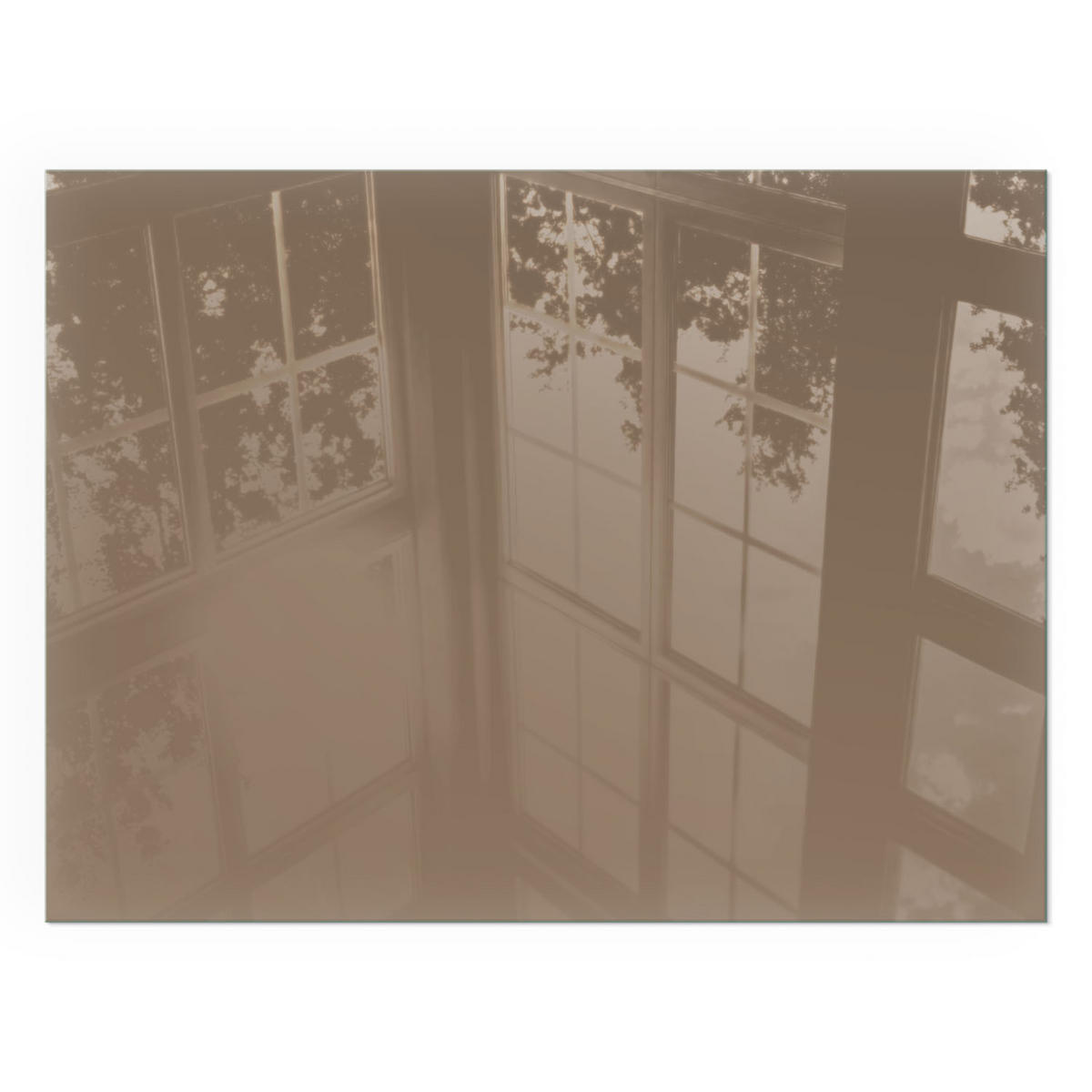 GLASPLATTE für Kamin 80x60 cm - Braun, Glas (80/60/0.4cm) - TULUP