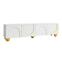 TV Lowboard Strukturfront, Schubladen, offene Fächer, Weiß - Weiß, Holz (170/44/38cm)
