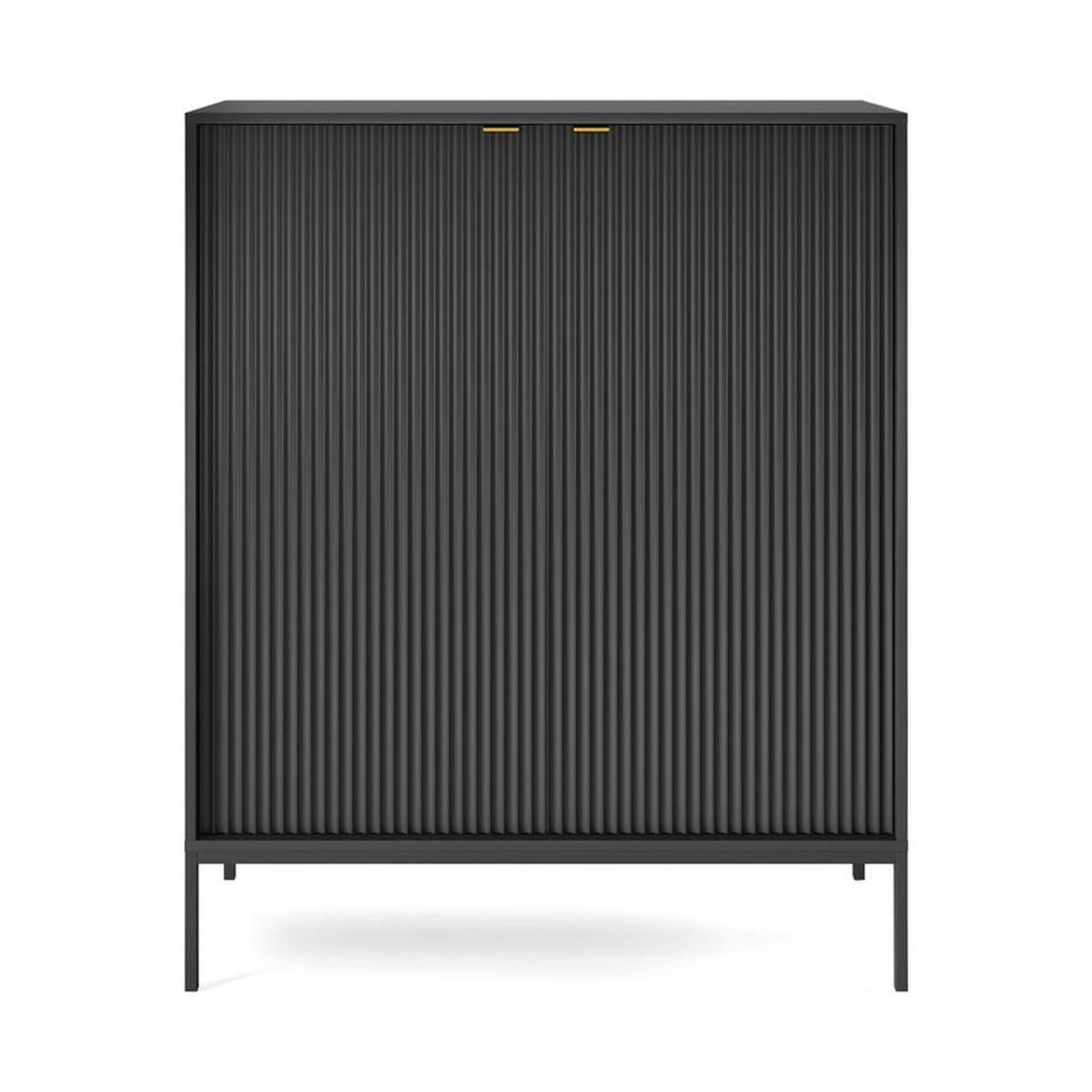 KOMMODE – K104 – 104 cm – NOVA – Schwarz - Schwarz, Holzwerkstoff (104/125/39cm) - hi-markt