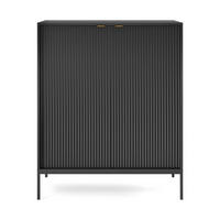 KOMMODE – K104 – 104 cm – NOVA – Schwarz - Schwarz, Holzwerkstoff (104/125/39cm) - hi-markt