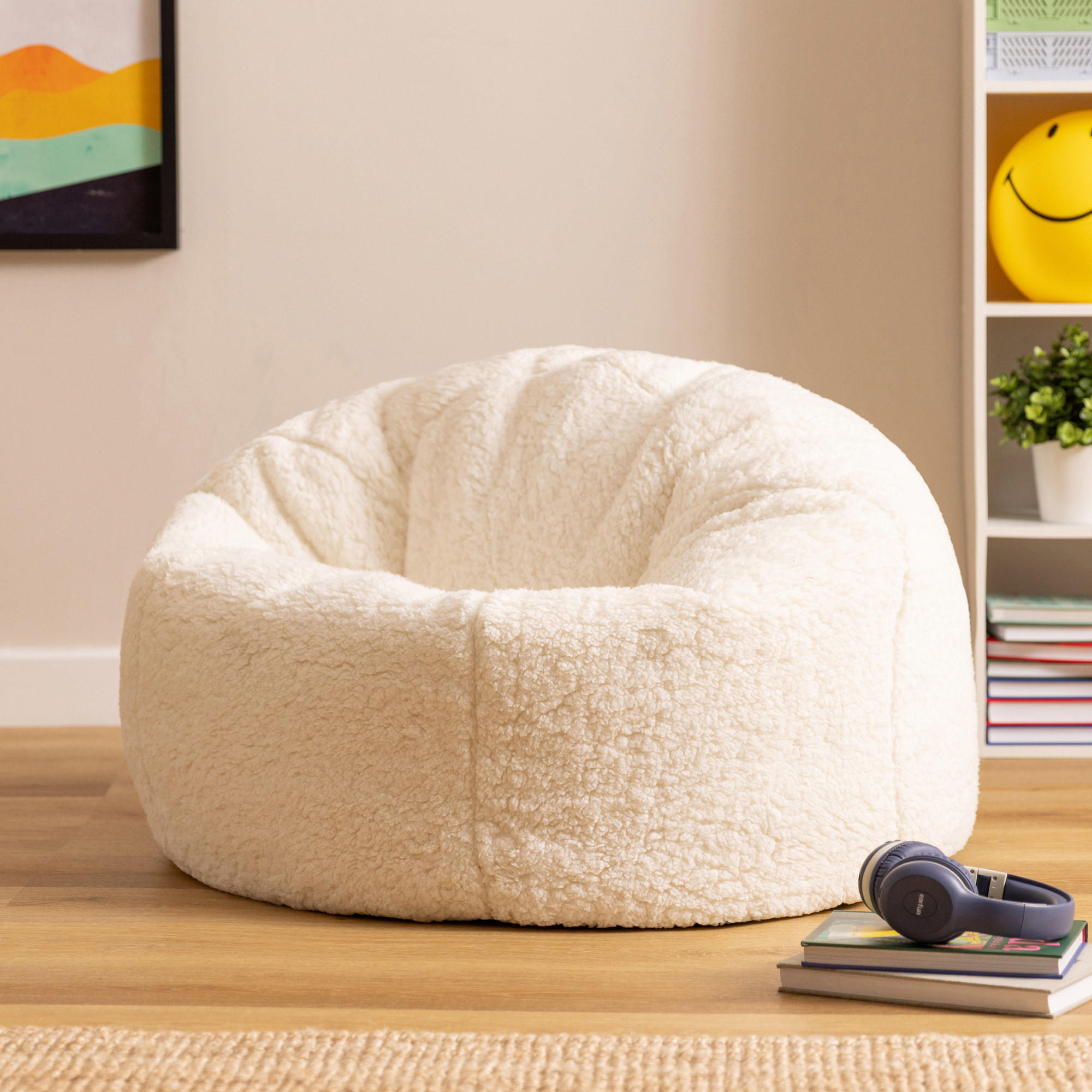 KINDERSITZSACK Kingston Fleece - Beige, Textil (80/45/80cm) - icon