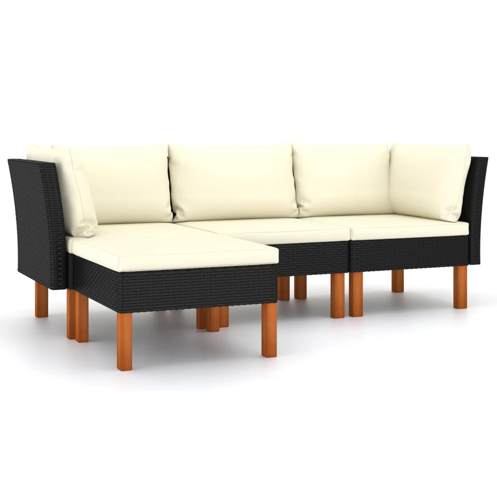 GARTENSET Reichardt 4-teilig - Schwarz, Metall - Nettlife