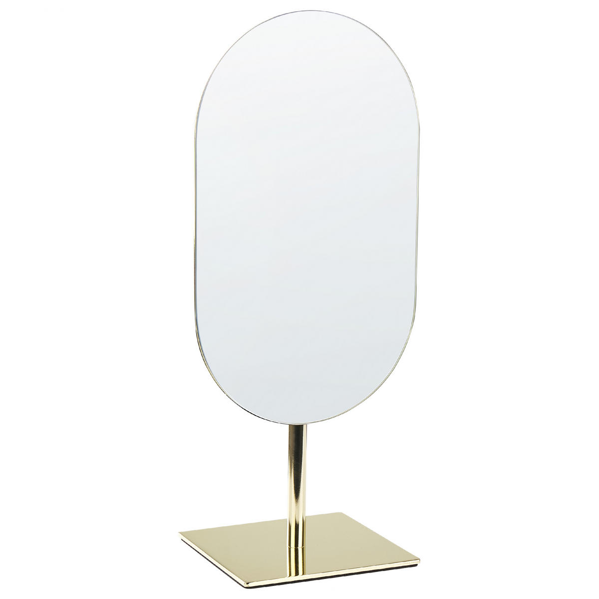 KOSMETIKSPIEGEL 16/37cmGoldCANTAL Cantal - Goldfarben, Metall (43/13/21cm) - Beliani