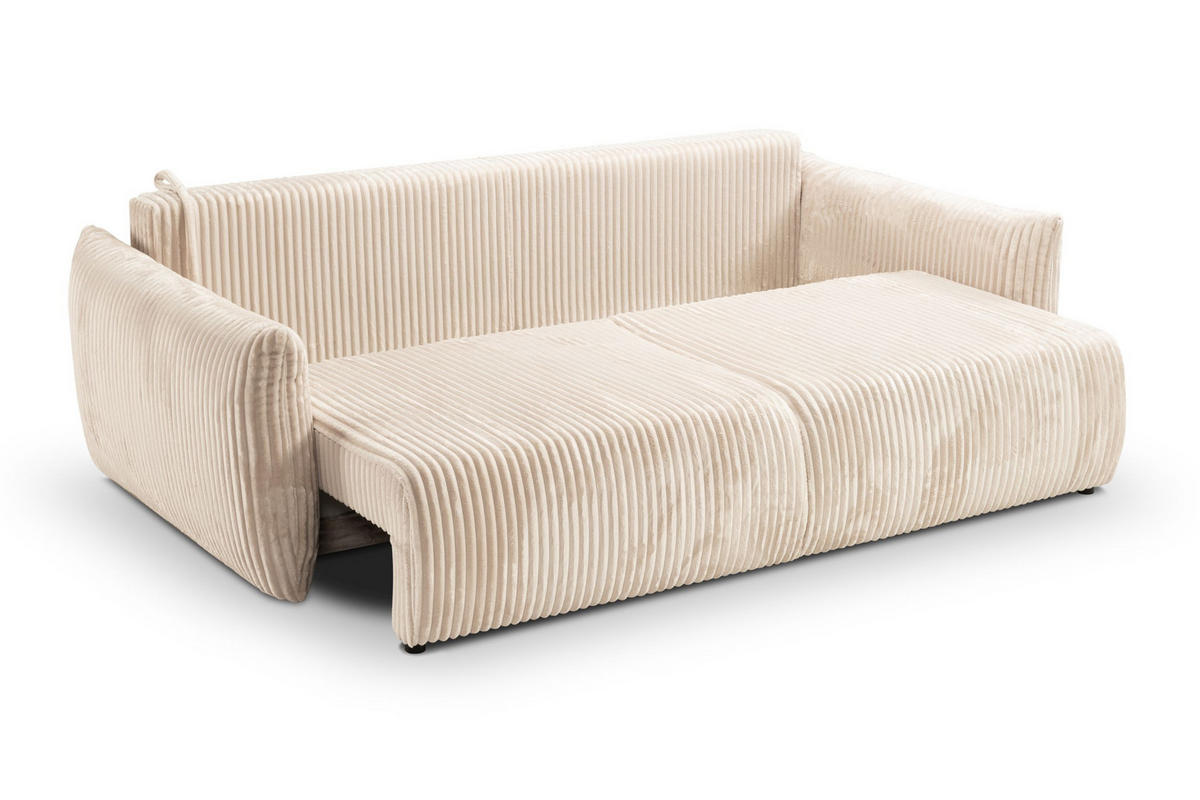 SOFA Hallora - Weiß (Tilia 01) - Weiß, Holzwerkstoff (240/88/108cm) - Möblo