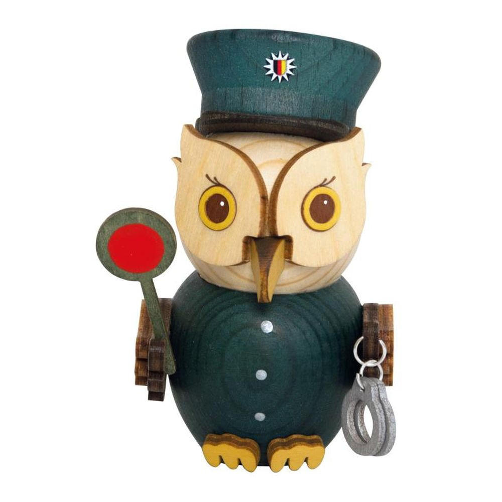DEKOFIGUR Holzfigur Minieule Polizist 7cm - Multicolor, Holz (5/7/5cm)
