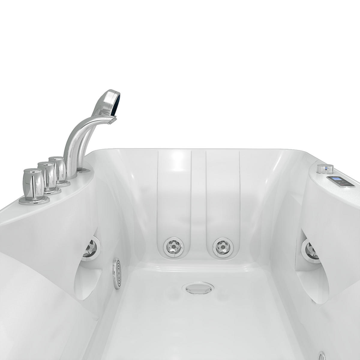 WHIRLPOOL Pool Badewanne Wanne W49-TH-PL 170x80cm - Weiß, Glas/Kunststoff (80/56/170cm) - AcquaVapore by Sandra Jentho